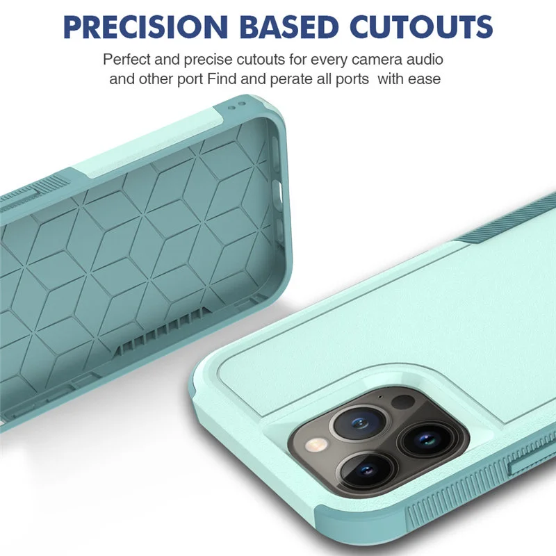 Силиконовый ударопрочный чехол для iPhone 2 в 1 подходит моделей 13 Pro max 11 12 - купить по