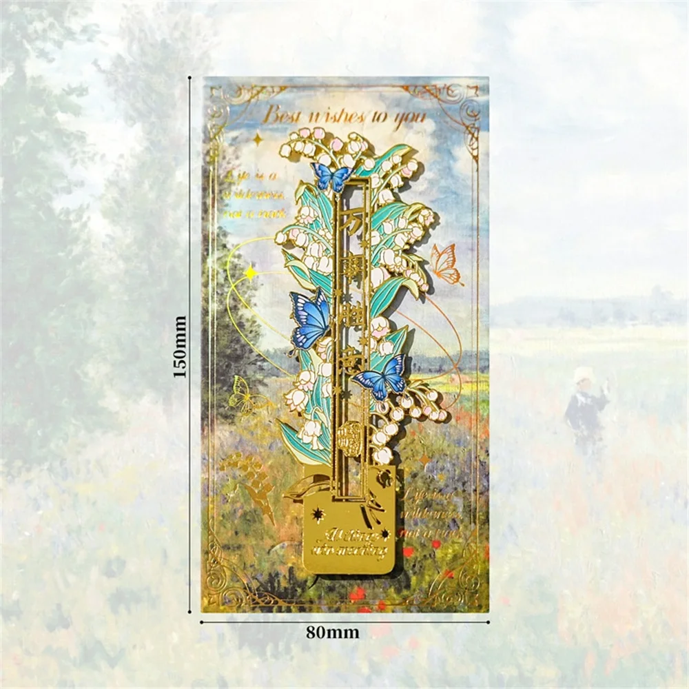 

Золотая металлическая закладка JESJELIU