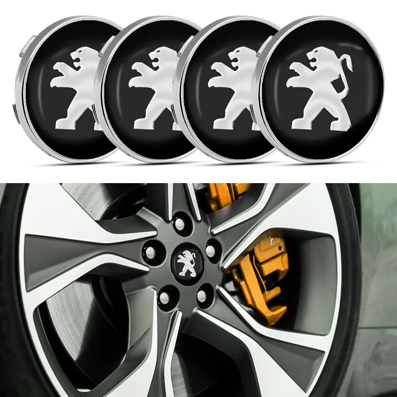 

Car Wheel Hub Center Auto Rim Cover Badge Logo Emblem for Peugeot 206 308 307 207 208 3008 407 508 2008 RCZ Car Accessories