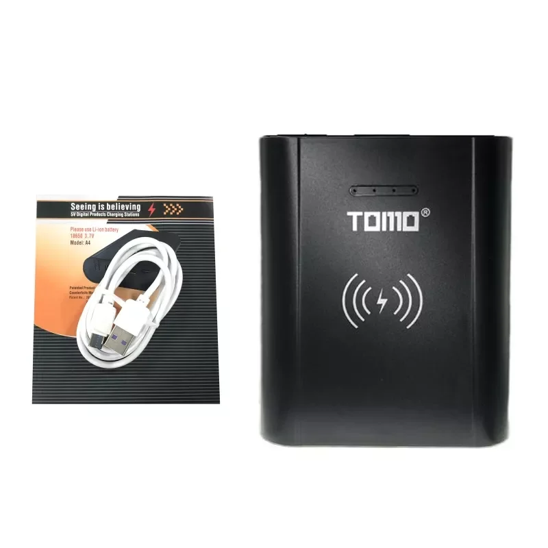 

18650 Battery Charger Kit and DIY Dual USB Powerbank Box + Qi Wireless Charger for Mobile Phone Tablet Headphone H3CA