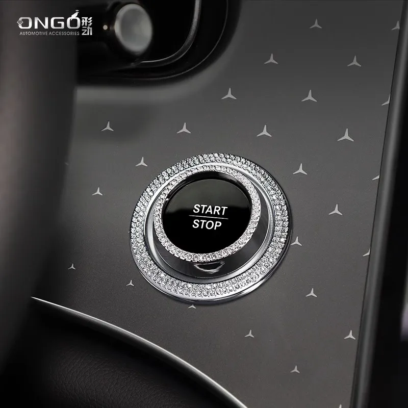 ONGO подходит для Mercedes-Benz EQE SUV интерьерное рулевое колесо логотип Кристалл