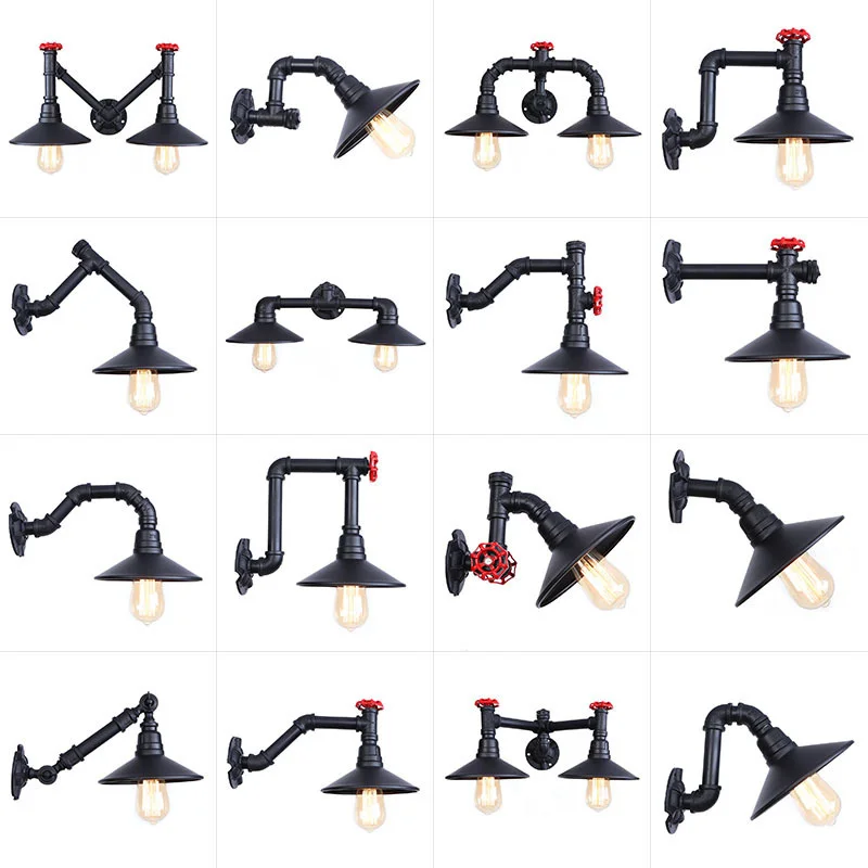 

Nordic long wall sconces lustre led living room decoration accessories lampen modern led applique industrial plumbing