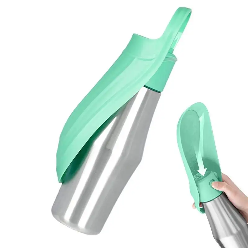 

Dog Water Bottle 27oz Large Capacity Compact Water Dispenser Pet Supplies 2 In 1 Dog Water Bowl For Puppies Walking Hiking