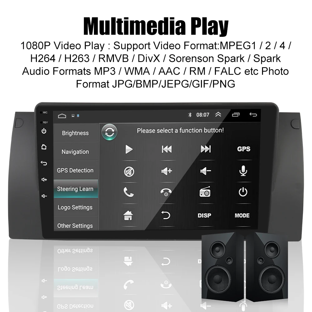 12 В 9-дюймовый экран Φ 2Din MP5 MP3 стерео радио аудио FM GPS Bluetooth WiFi DVR комплект камеры для