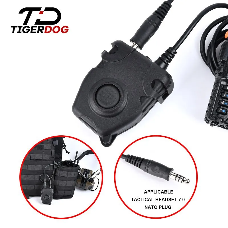 

PTT kenwood motorola Button Tactical Headset Interphone walkie talkie linker airsoft accesorios headphones ipsc TCI