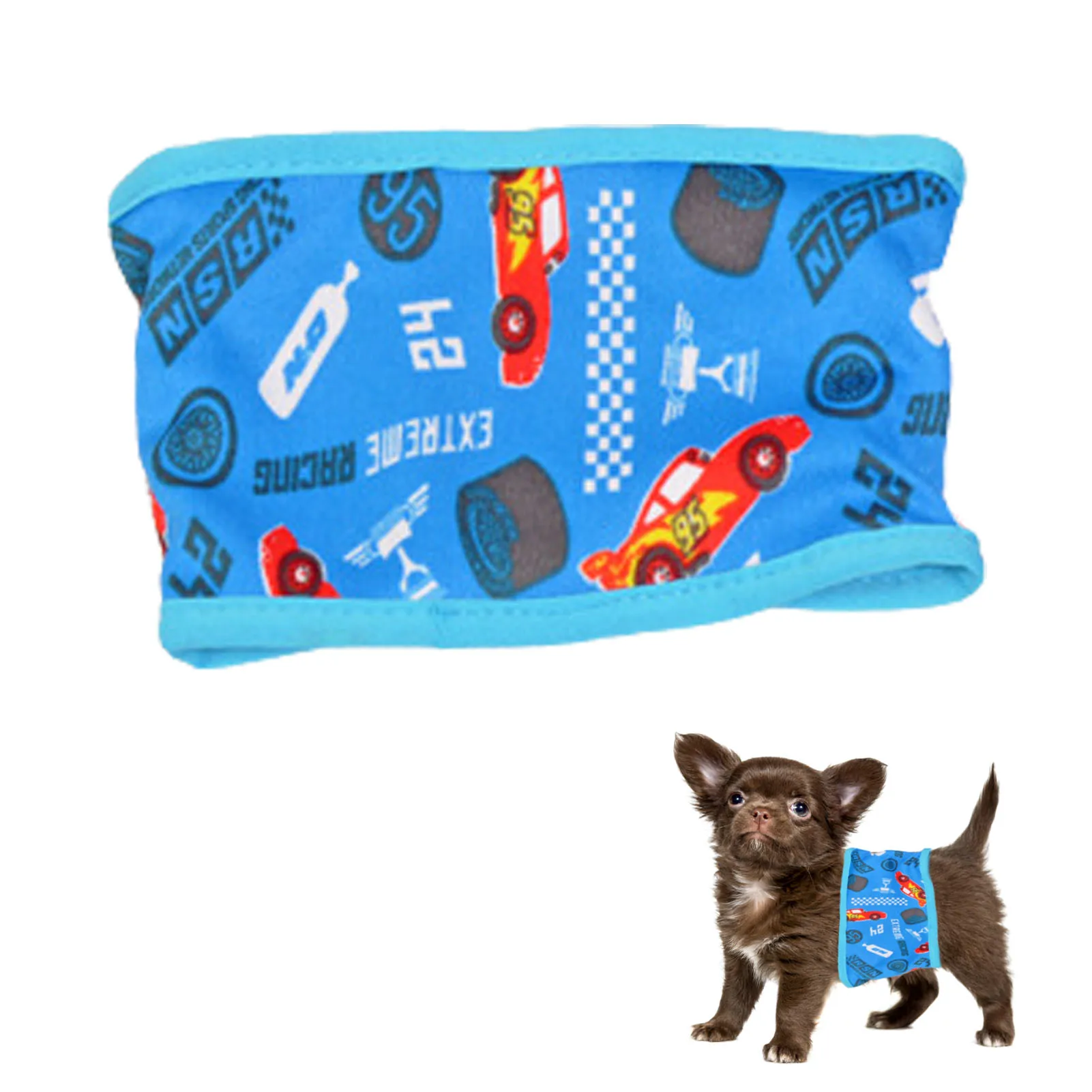 

Cotton Dog Diaper Band Reusable Washable Cotton Dog Diapers Cotton Dog Diaper Holds Water-Absorbent Pad Pee Training Belly