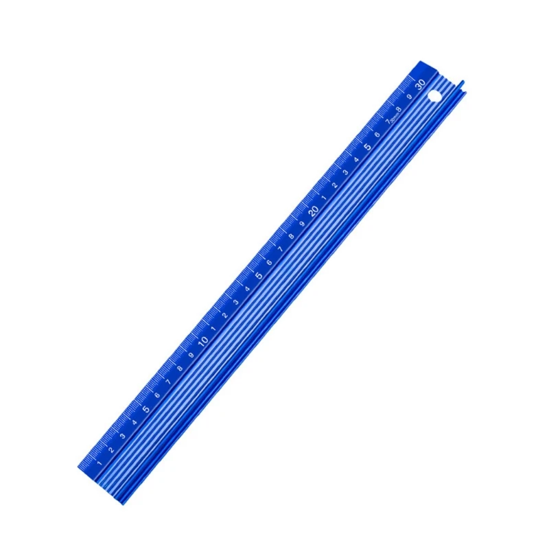 

High Accuracy Cutting Ruler 20/30/45cm Metal Alloy Straight Ruler Multifunctional Safety Ruler Anti Slip Drawing Tool