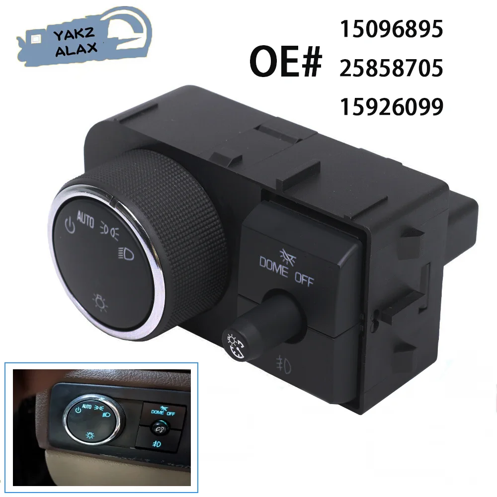 

25858705 Для Chevrolet Avalanche Silverado Suburban Tahoe GMC Sierra Yukon 2007-2013 гг., переключатель противотуманных фар 15096895