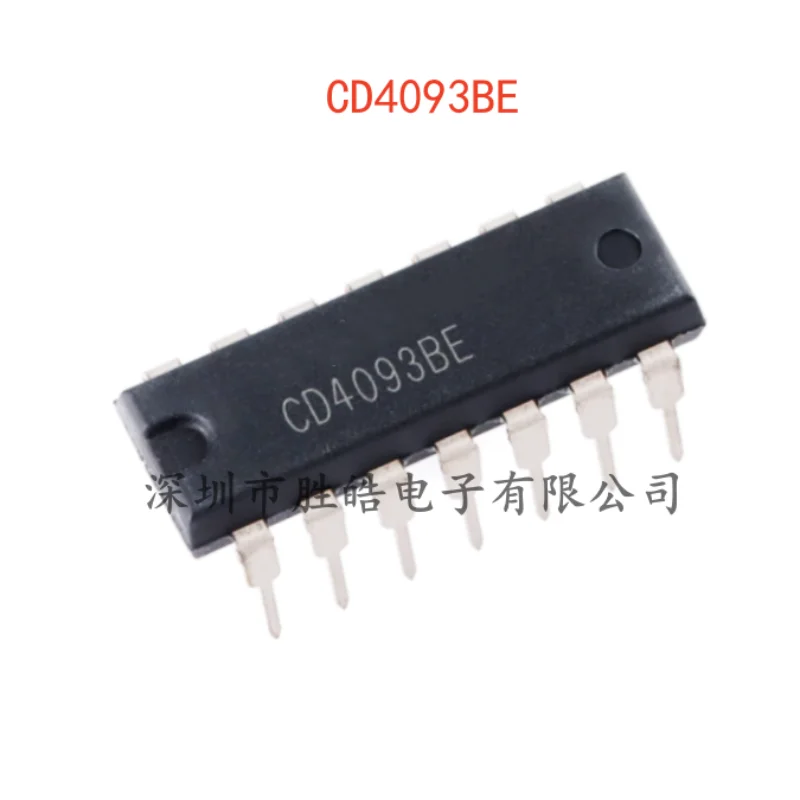 

(10PCS) NEW CD4093BE CD4093 Quad 2 Input and Schmitt Trigger Chip Straight In PDIP-14 CD4093BE Integrated Circuit