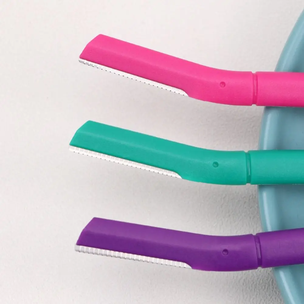 Безопасная макробритва для бровей с прямой ручкой противоскользящая