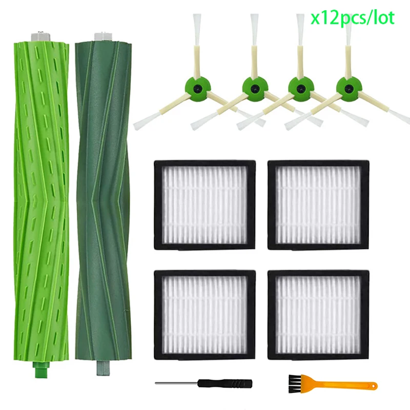 

Запасные части, совместимые с iRobot Roomba E I Series E5 E6 i7 i6 i1 i2 i3 i3 + i4 i8 резиновые мешки для пыли с боковой щеткой