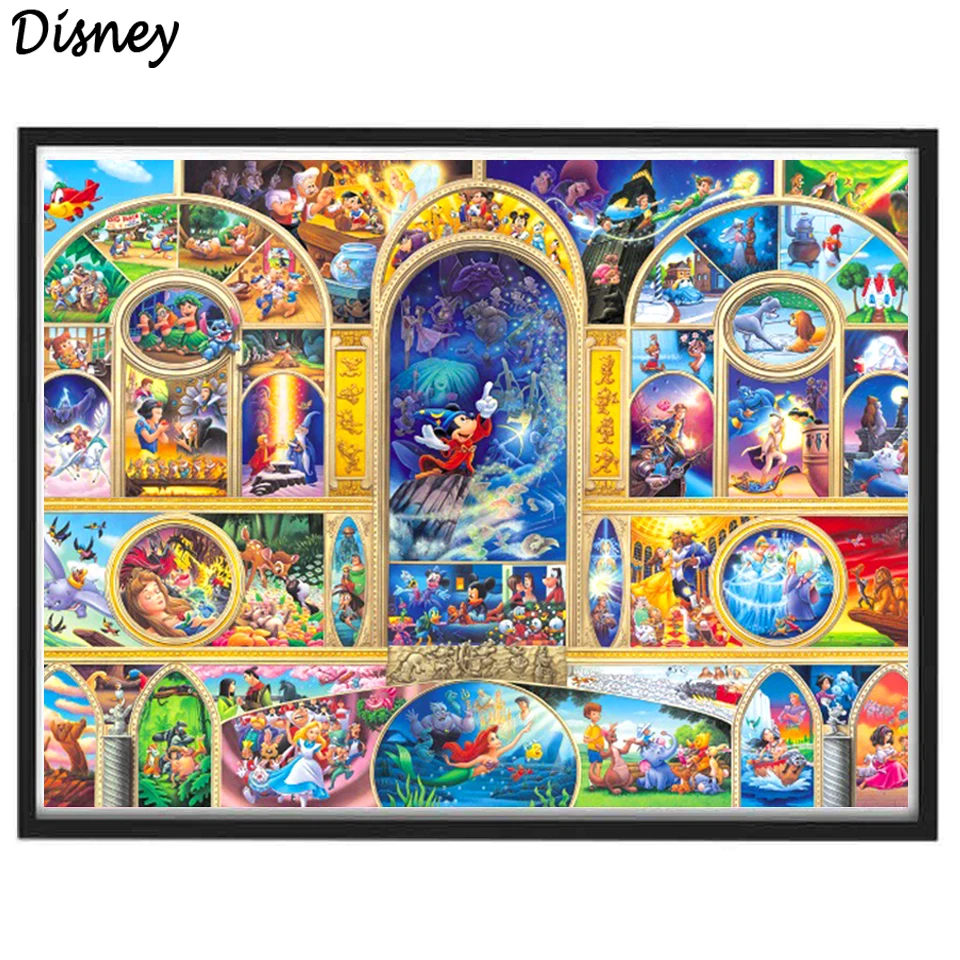 

Needlework Diamond Embroidery Disney Cartoon Characters Diamond Painting Cross Stitch Mosaic Pattern Full Rhinestones Painting