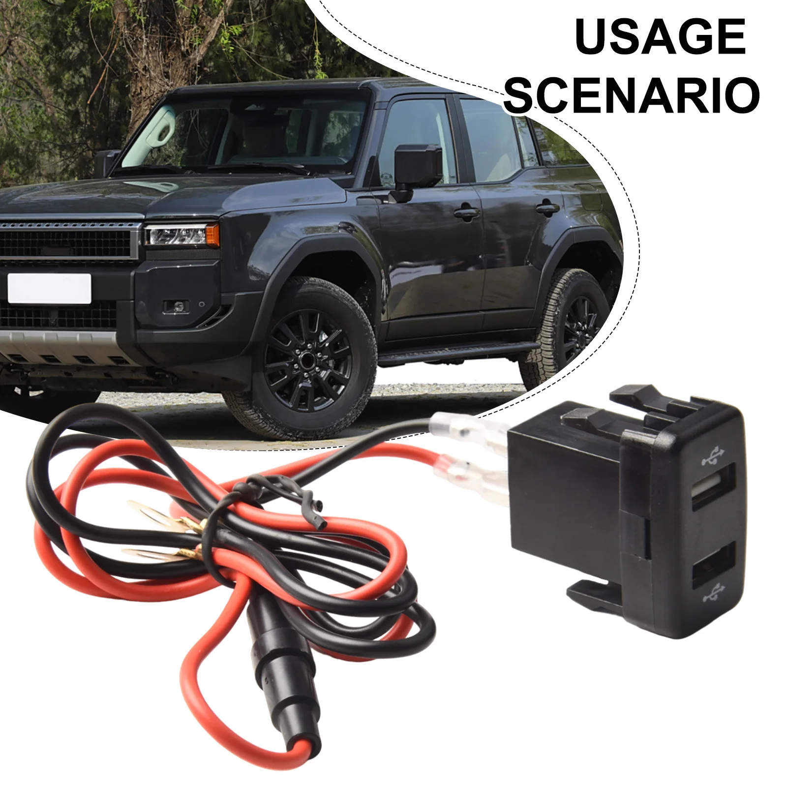 Автомобильное USB-зарядное устройство 2-портовое зарядное аксессуары