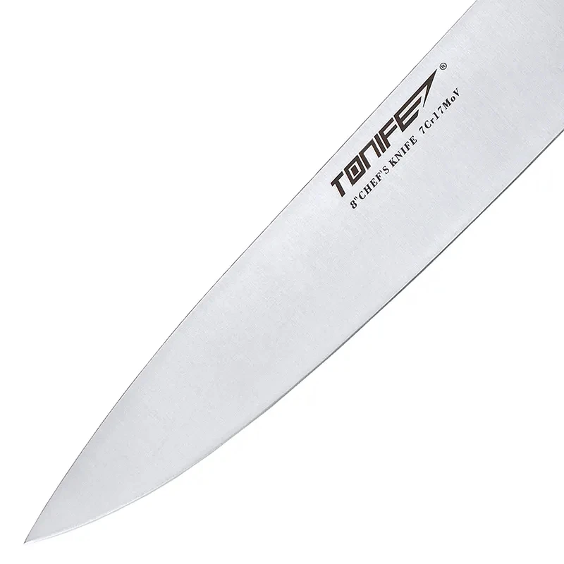 TONIFE 8-дюймовый нож шеф-повара с кухонным ножом из высокоуглеродистой нержавеющей