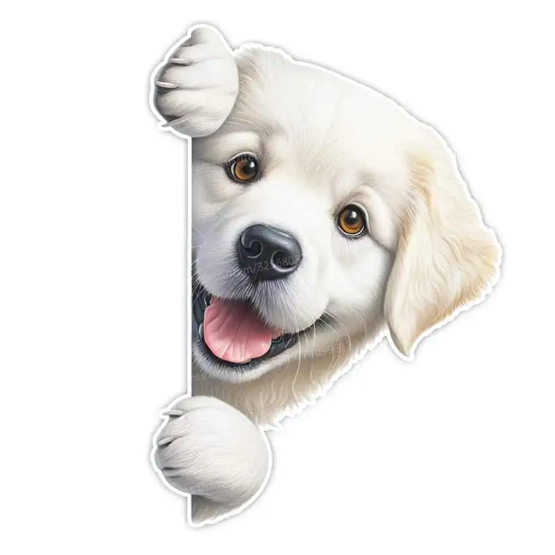 

Собака выглядывает угол автомобиля наклейка собака наклейка водостойкая виниловая наклейка окно автомобиля декоративная наклейка наклейка SH805