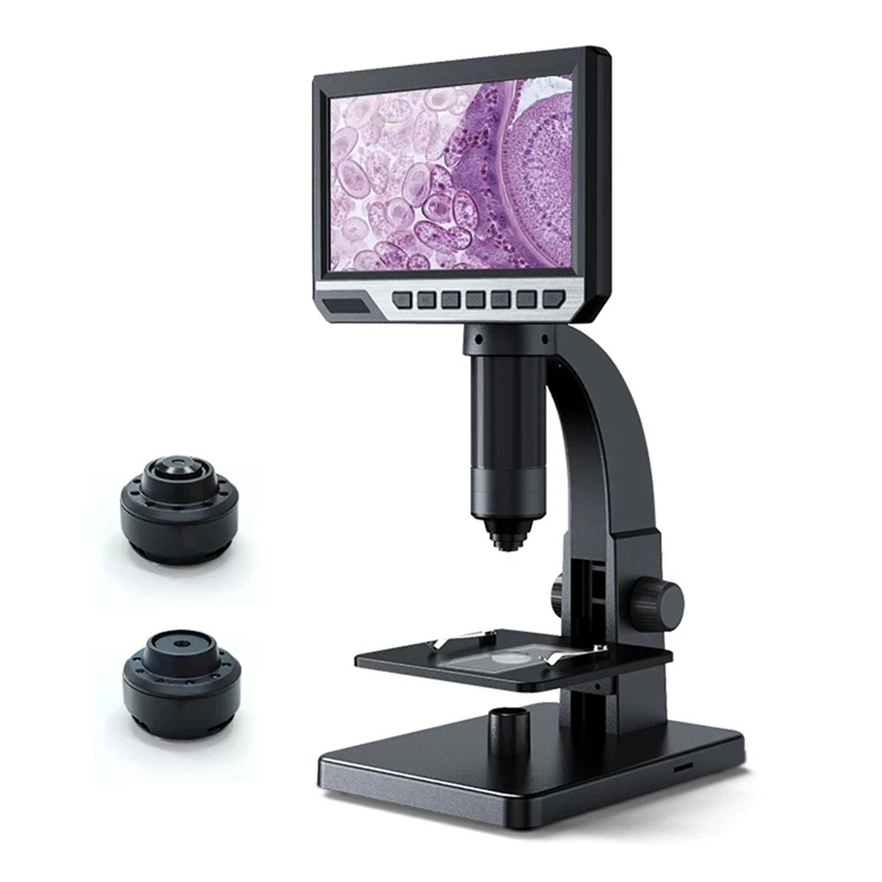

2000X Magnification LCD Digital Microscope With Dual Lenes For Microbial Compatible With Windows And Mac OS (7 Inch)
