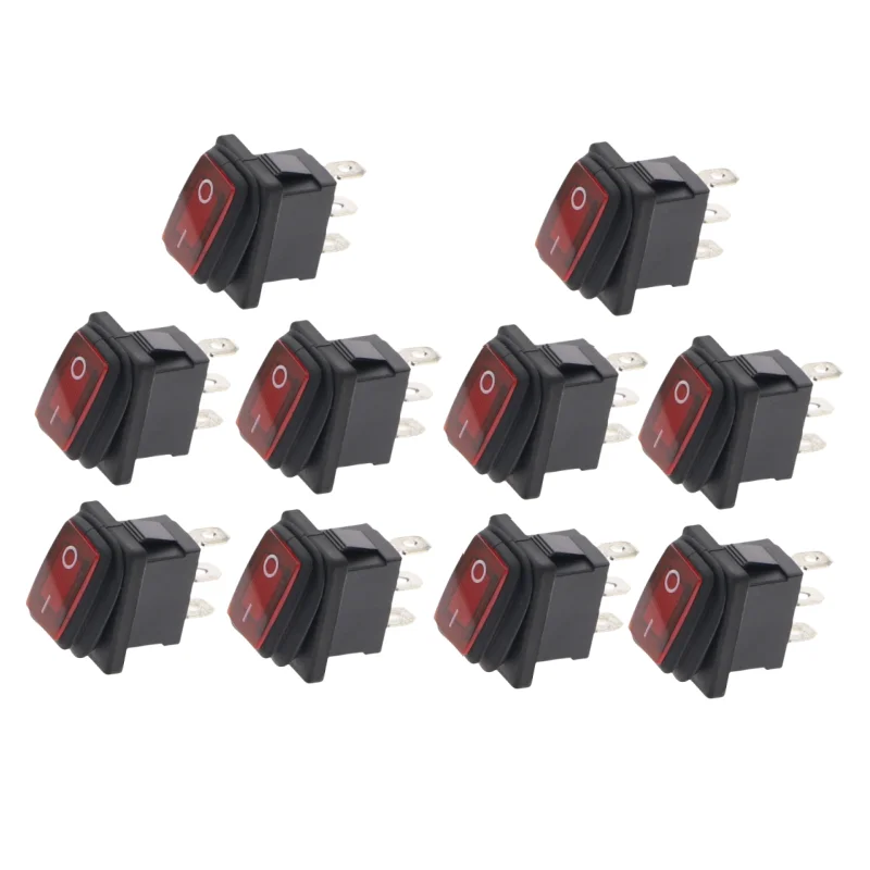 Водонепроницаемые кулисные переключатели KCD1 10 шт.