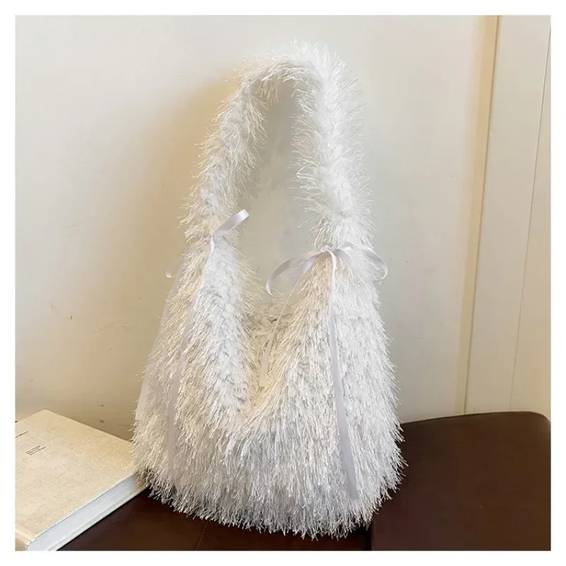 Бархатная пряжка 2024 зимняя сумка высокого качества однотонная универсальная