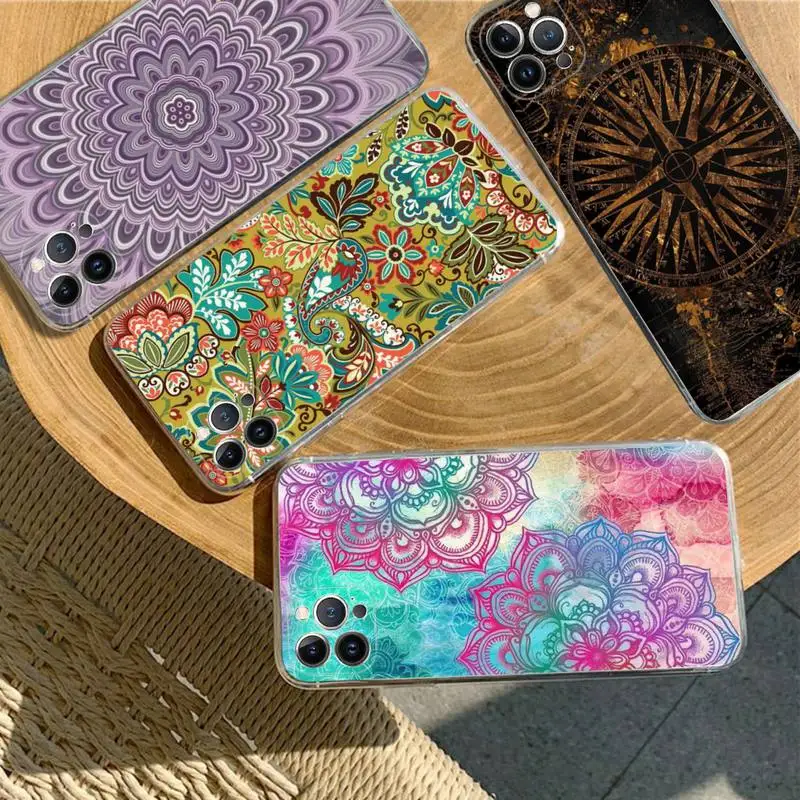 

MaiYa Camandala Phone Case For iPhone XR X XS Max 14 13 Pro Max 11 12 Mini 6 7 8 plus SE 2020 Printing Cover