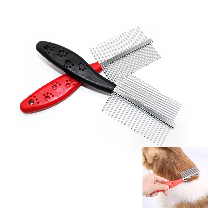 

Dog Comb Long Hair Removal Knot Brush Flea Comb Dogs Cats Pet Supplies Grooming Fine Tooth Pet Cleaning Tool Dogs Accessoires