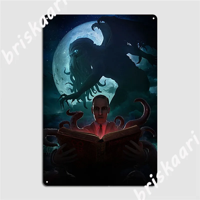 

Lovecraft Cthulhu, плакат, металлическая фотография, создание барной пещеры, Настенный декор, настенный плакат