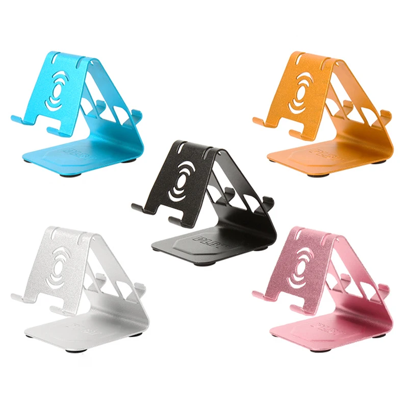 

Universal Double Use Phone Holder Stand Aluminium Alloy Triangle Mobile Tablet Stand Anti-collision Anti-skid Mini Double Use