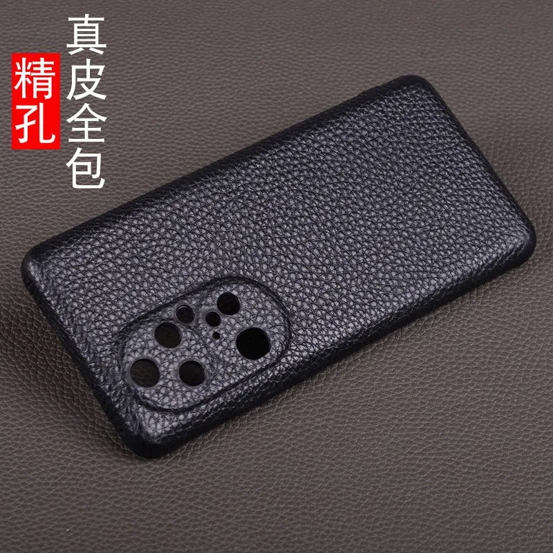 

Hot New Wholesale Retail Full Grain Cow Skin Leather Cover Cases For Huawei P50 P40 Mate 40 30 Pro Plus Genuine Cowhide Case