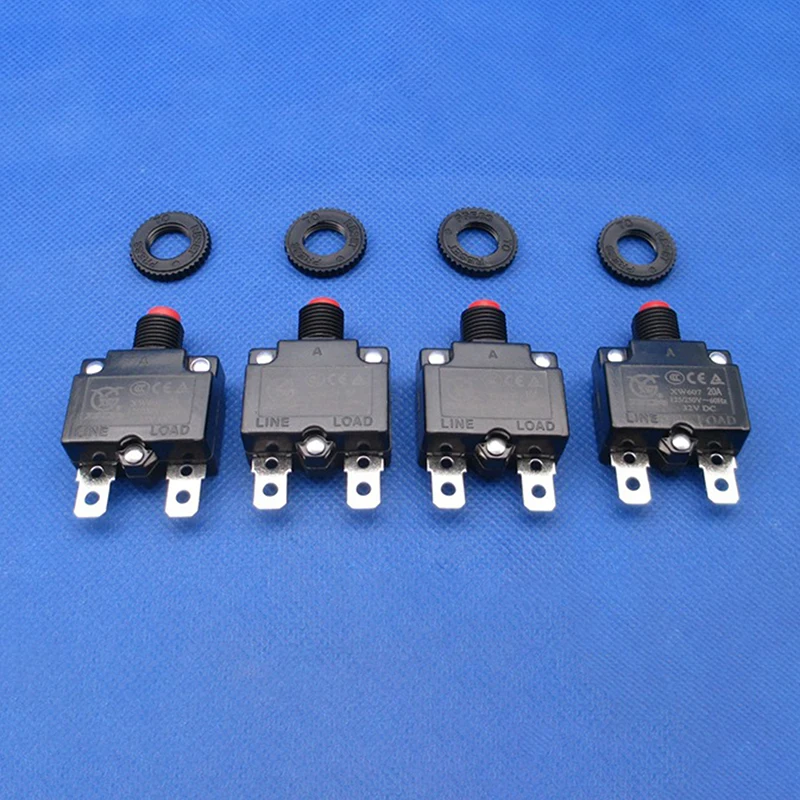 1PC 3/4/5/6/7/8/10/12/13/15/16/18/20A Breaker Overload Switch Current Protector High Quality