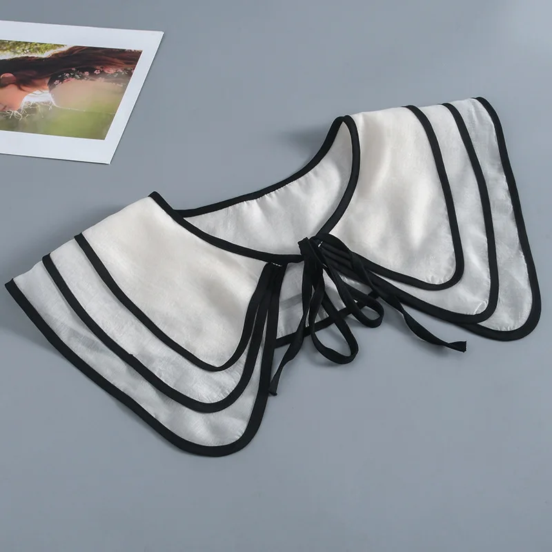 

Женская рубашка блузка ложный воротник для женщин маленький шарф Повседневный ложный воротник женский съемный воротник рубашки искусственная накидка