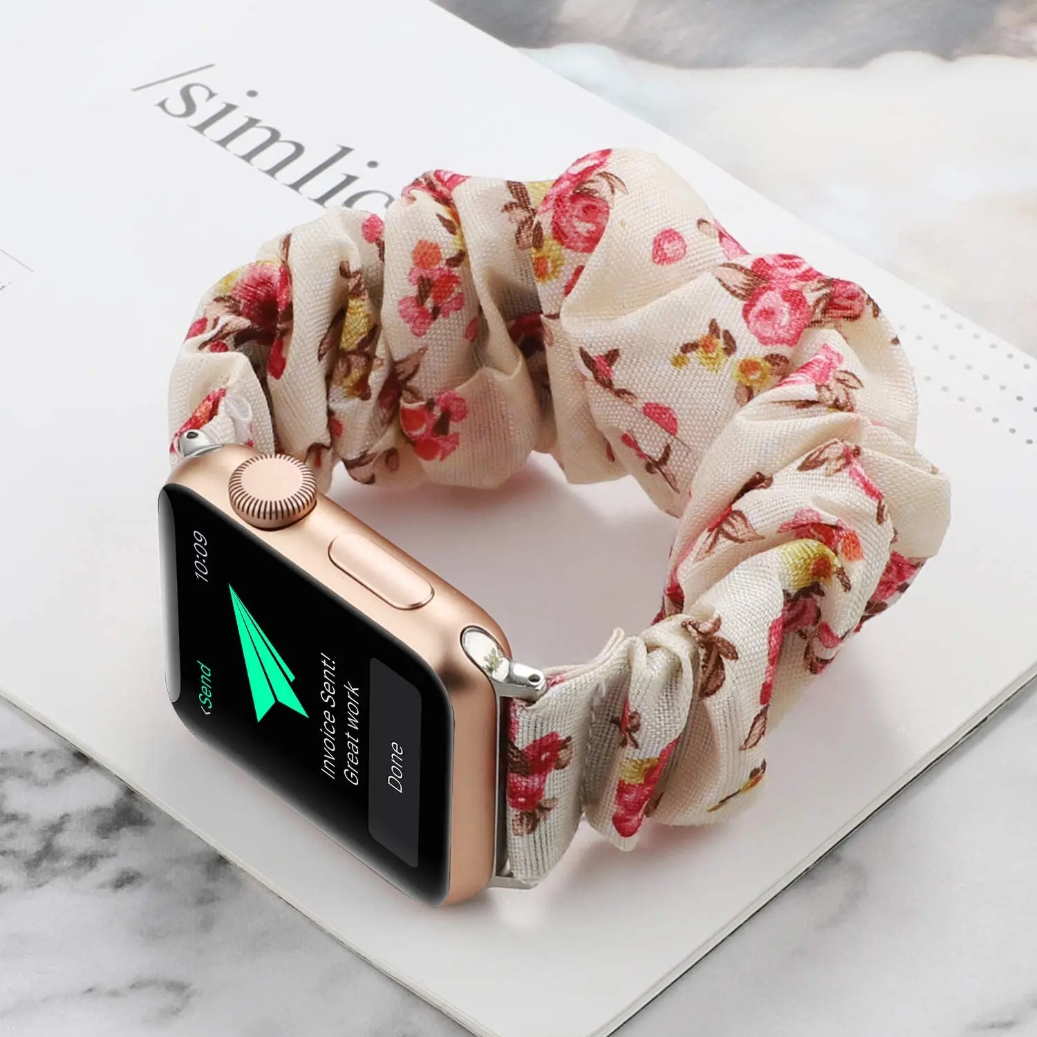 

Ремешок эластичный для Apple watch band 40 мм 44 мм 41 мм 45 мм 42 мм 38 мм