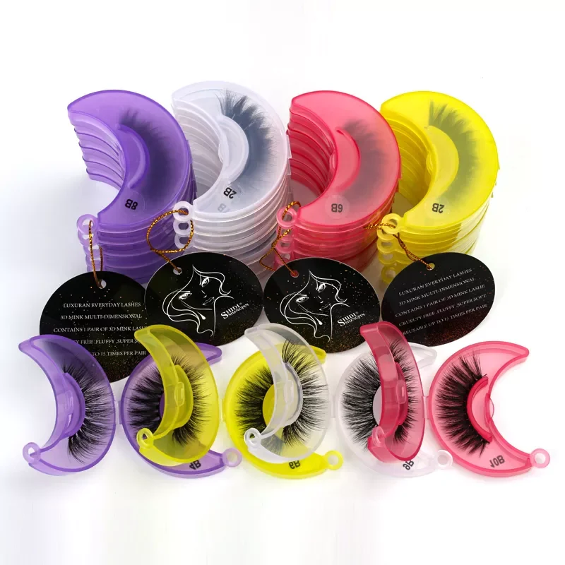 

NEW2023 3D Mink Lashes Wholesale 10/20/30/40/50/100 Pairs Fluffy Mink Eyelashes Makeup Natural False Eye Lashes Extension Lashes