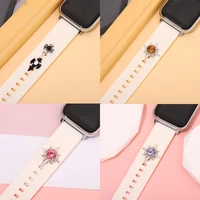 decorative charms for apple watchband vintage retro charm jewelry for silicone bracelet diy pendent nails for iwatch sport strap