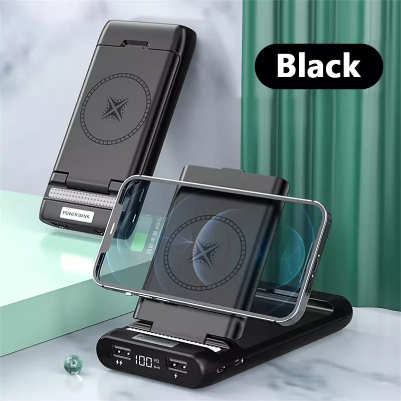 

NEW 2021 NEW 10000mAh Portable Wireless Power Bank For Iphone13 12 Pro Max 15W Fast Charger Mobile Phone External Battery