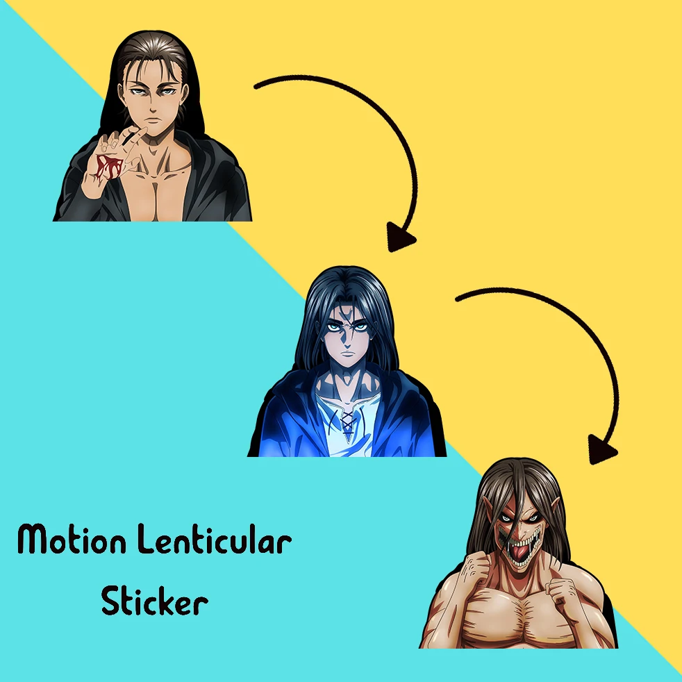 

Эрена движение наклейка атака на Титанов сезон 4 аниме Peeker наклейка s водонепроницаемые наклейки