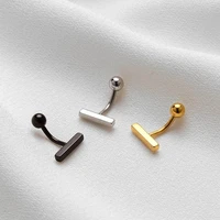 new small belly button rings stainless steel dainty navel bar navel ring for women men body piercing jewelry