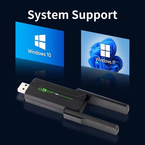 кебидумей AX900 USB WiFi 6 Bluetooth 5.4 адаптер