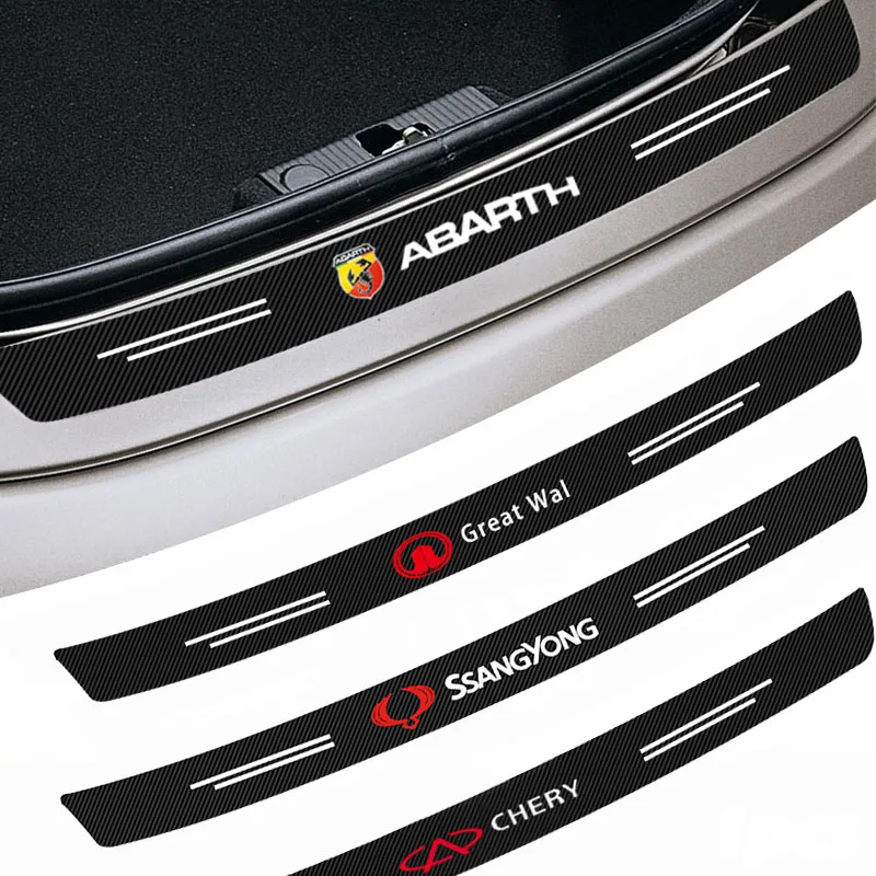 

Car Rear Guard Plate Carbon Fiber Anti-collision Sticker for Jaguar Xf Android X250 Xe F E X S Type 3000 1000 Pace X S Pesca Xj