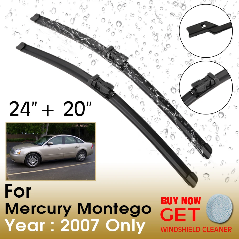 

Car Wiper Blade For Mercury Montego 24"+20" 2007 only Front Window Washer Windscreen Windshield Wipers Blades Accessories