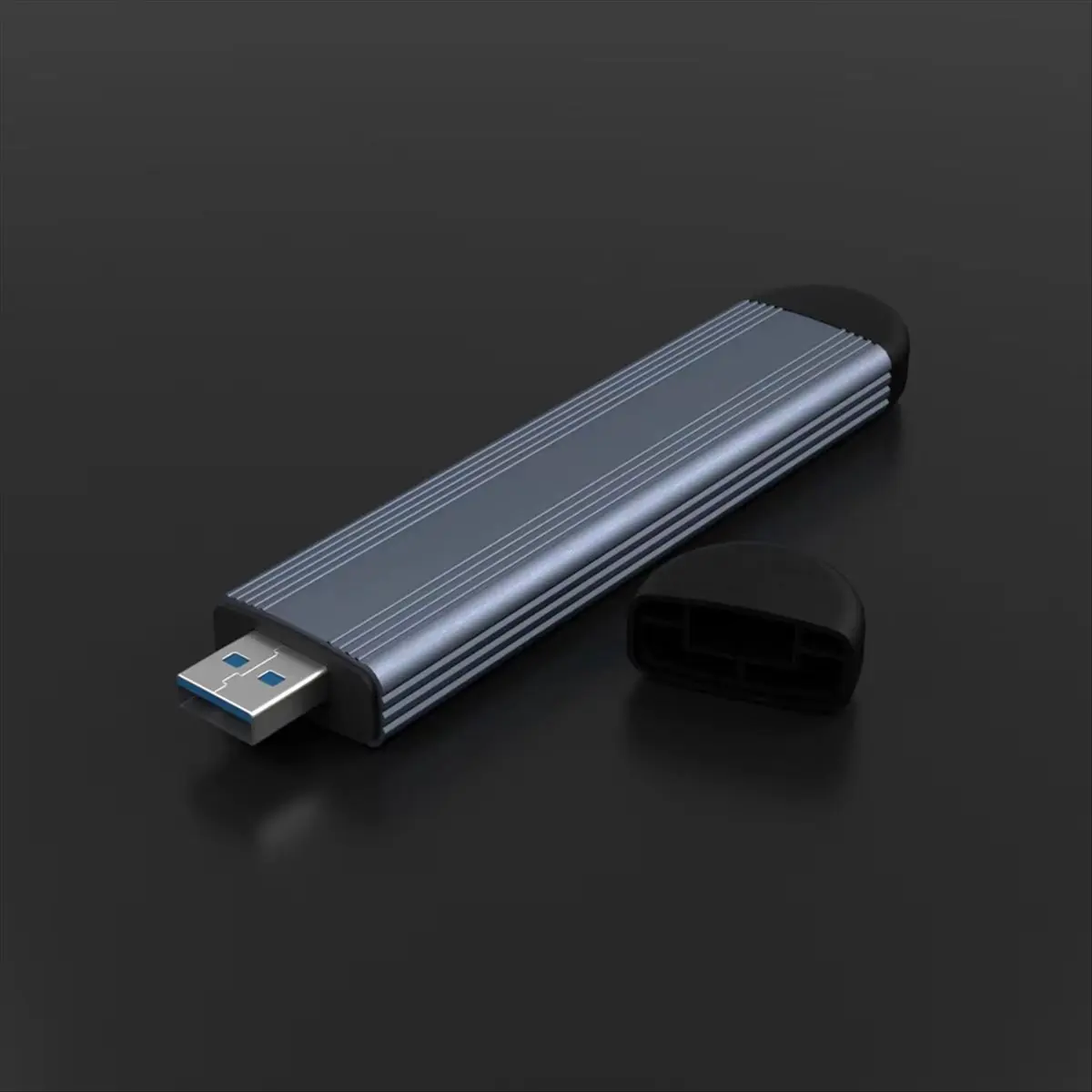 Фото (A43I) Корпус для SSD M.2 с интерфейсом M.2 на USB 3.1 Gen 2 10 Гбит/с, двойной интерфейс, встраиваемый, для NGFF/NVME SSD, поддерживает двойной протокол NGFF NVME №5