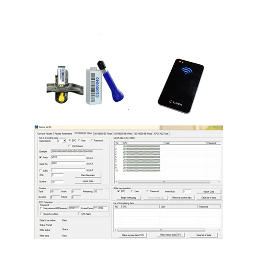 Vanch New Windows USB Настольный RFID-считыватель с низким энергопотреблением 860 960 МГц UHF