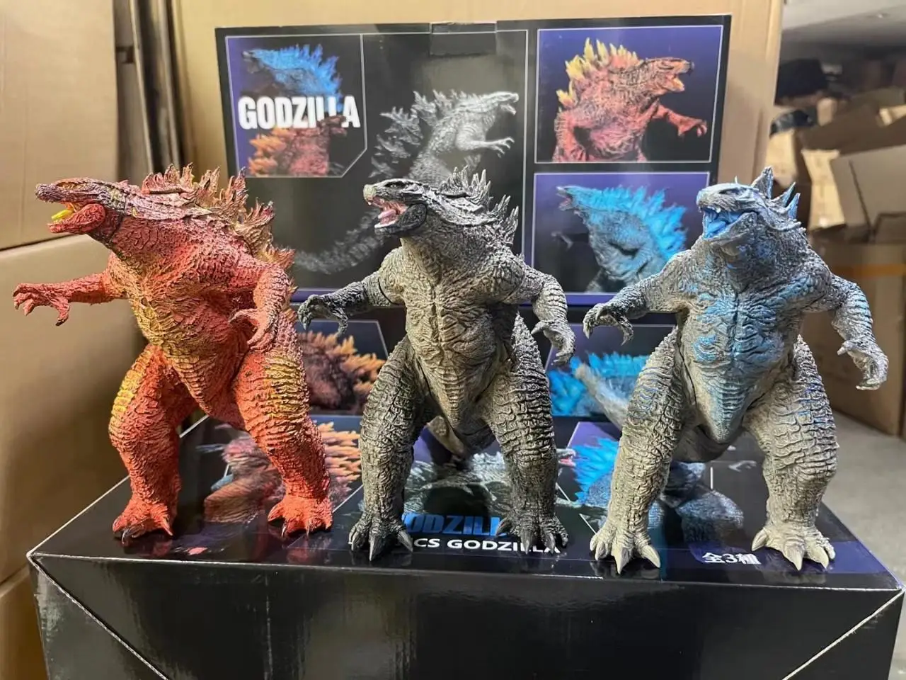 Godzilla VS King Kong Figure Action Anime Figurie Gulian Runaway Rabid Godzilla ABS Soft Glue Monster Doll Model Ornaments Toys