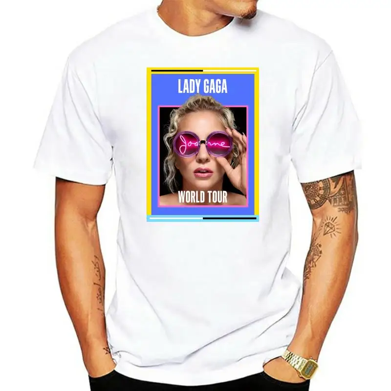 

LADY GAGA WORLD TOUR - BLACK WOMENS T-SHIRT JOANNE NEW TOP