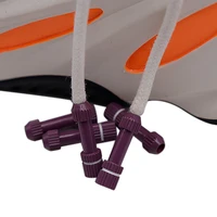 weiou lace tips 226mm unique type irregular skating shoe rope metal aglets dumbbell shape sweet potato purple sneaker lace ends