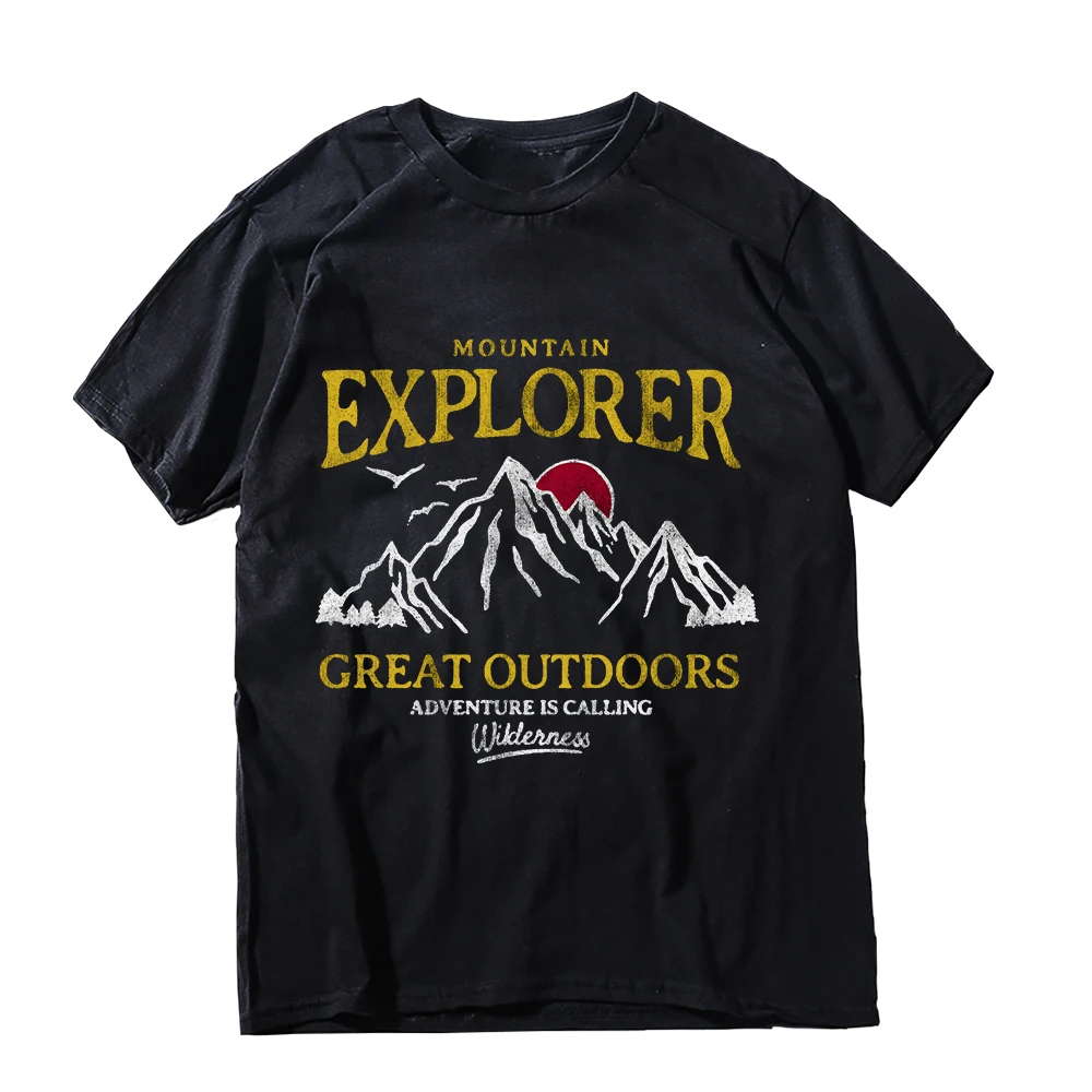 Coolmind YA003 100% хлопок эксклюзивный графический исследователь с принтом мужская