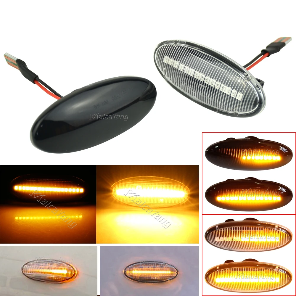 

Автомобильные Боковые габаритные огни, Динамический светодиодный поворотный сигнал, лампа для Nissan Qashqai J10 X-trail T31 Cube Juke Leaf Micra K13 Note E11 NV200