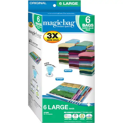 

Saver Storage - Flat Large - Set of 6 Bags Total