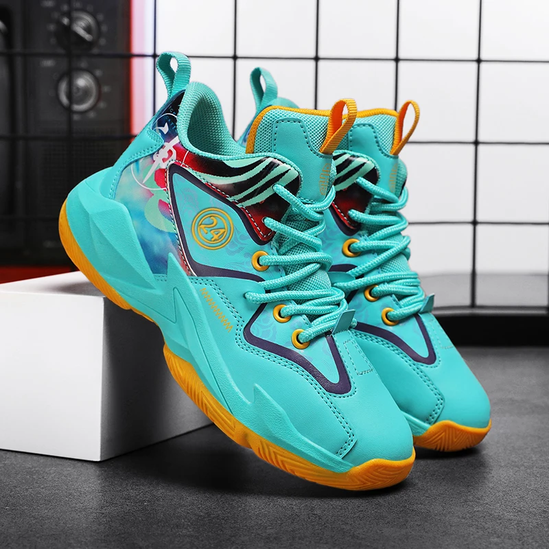 

Non-slip wear-resistant practicalbasketball shoes boys high-top breathable sports shoesmen'soutdoornon-slip sports fashion shoes