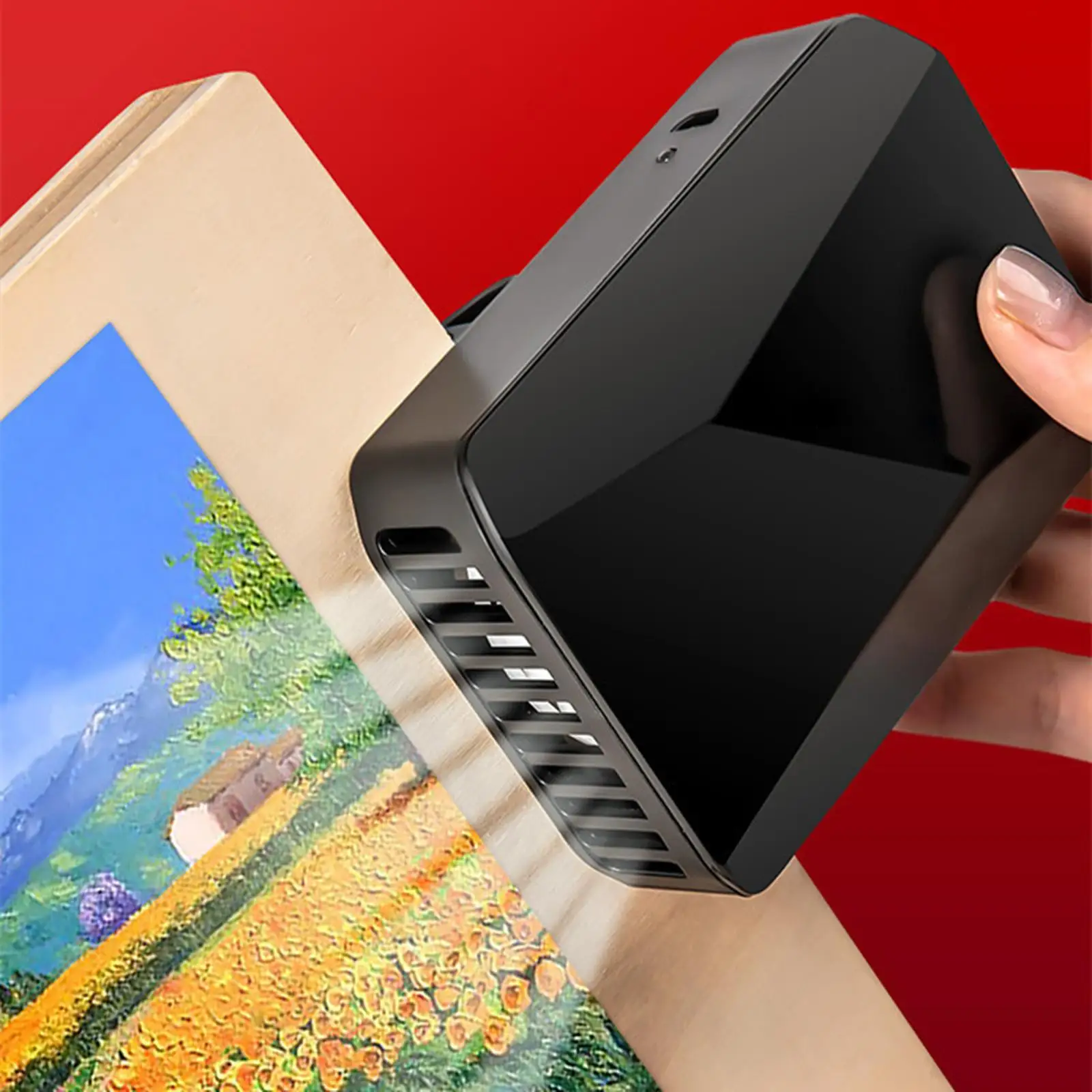 

Color Painting Air Dryer Three Speeds Handheld USB Cooling Fan for Drawing