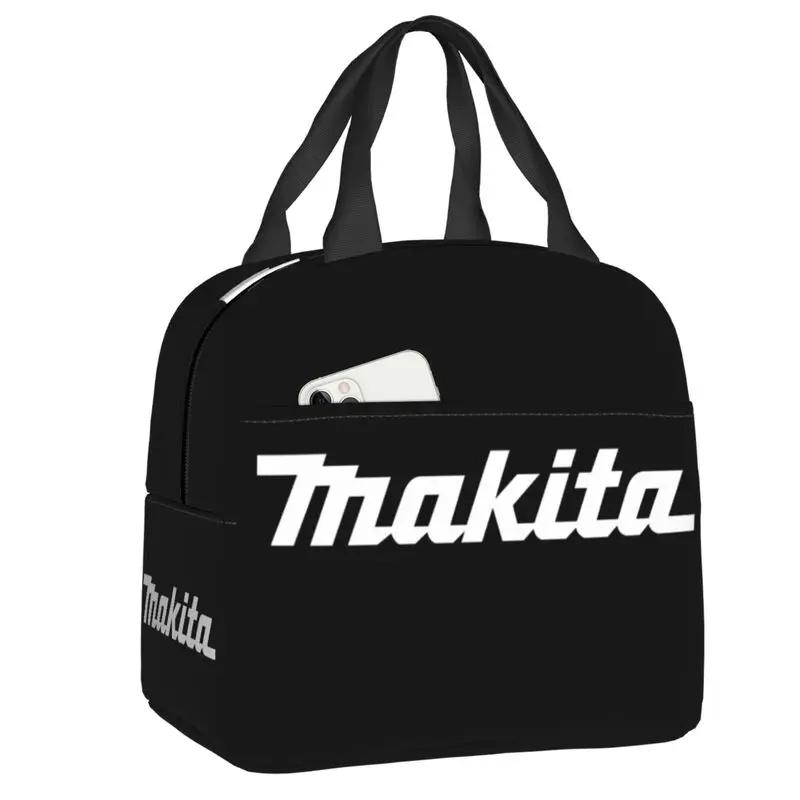 

Custom Makitas Lunch Bag Men Women Thermal Cooler Insulated Lunch Box for Children School Work Picnic Food Tote Bags