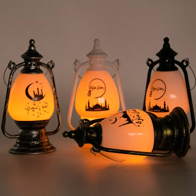 

MUBARAK LED Wind Lights 2022 Ramadan Decorations for Home Pony Lanterns Lamp Ornament Ramadan Kareem Gifts Eid Al Adha Decor